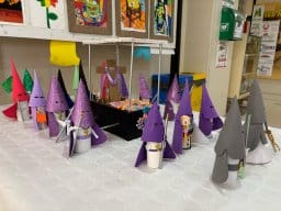 Recreación de una procesión de Semana Santa