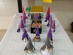 Recreación de una procesión de Semana Santa