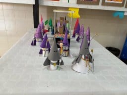 Recreación de una procesión de Semana Santa